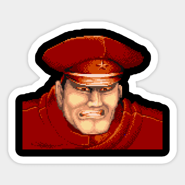 M. Bison Sticker by thepixelcloud